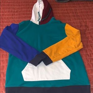Men’s Pacsun colorblock hoodie